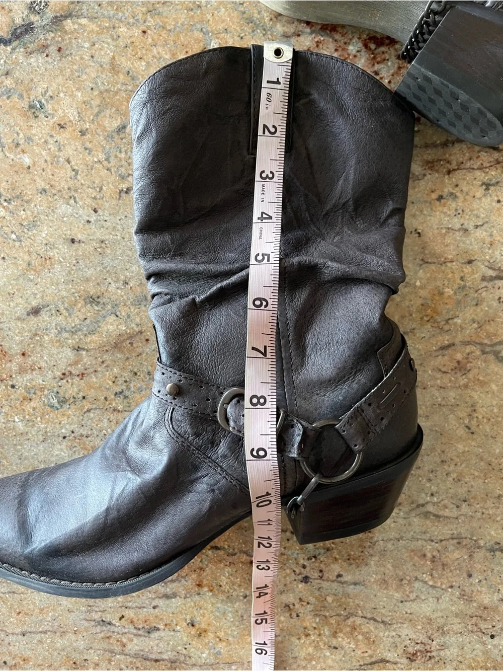 Durango Crush Slouch Harness Western Boots - Size 9